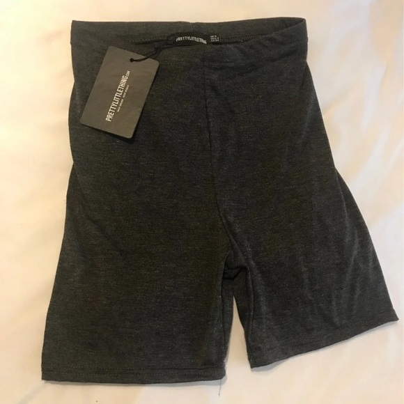 NEW Charcoal Cycling Shorts by PrettyLittleThing - Picture 2 of 8